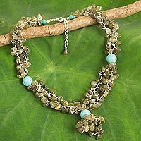 Labradorite beaded necklace,
