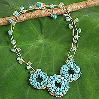 Calcite beaded necklace,