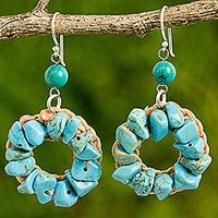 Calcite dangle earrings,