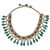 Quartz collar necklace, 'Green Folk Lace' - Green Quartz Cord Collar Necklace Handmade in Thailand (image 2a) thumbail