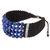 Lapis lazuli and silver beaded cord bracelet, 'The Deep Sea' - Lapis Lazuli Beaded Cord Bracelet with Silver Accent (image 2c) thumbail
