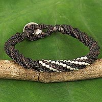 Silver wristband bracelet,
