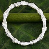 Sterling silver bangle bracelet,