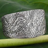Silver cuff bracelet,