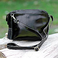 Leather shoulder bag Compact Style Thailand