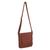 Leather messenger bag, 'Purposeful in Russet' - Handcrafted Thai Flap Messenger Bag in Russet Brown Leather (image 2c) thumbail