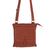 Leather shoulder bag, 'City Living' - Handcrafted Thai Brown Leather Shoulder Bag with 5 Pockets (image 2a) thumbail