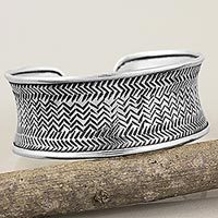 Silver cuff bracelet,