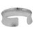 Silver cuff bracelet, 'Karen Silver Elegance' - Textured Silver 950 Hill Tribe Concave Cuff Bracelet (image 2b) thumbail