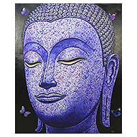 Buddha Image in Purple 2016 Thailand