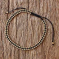 Gold plated sterling silver wristband bracelet,