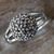 Marcasite cocktail ring, 'Glistening Dome' - Sterling Silver and Marcasite Cocktail Ring Thailand (image 2c) thumbail