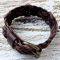 Leather wristband bracelet,