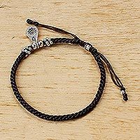 Silver pendant bracelet,