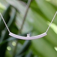 Cubic zirconia pendant necklace,