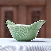 Celadon ceramic bowl Chiang Mai Chicken Thailand
