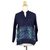 Cotton batik blouse, 'Deep Sea' - Blue Cotton Blouse with Hand Painted Batik Design (image 2c) thumbail