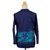 Cotton batik blouse, 'Deep Sea' - Blue Cotton Blouse with Hand Painted Batik Design (image 2e) thumbail