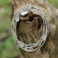 Labradorite wrap bracelet,