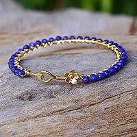 Gold plated quartz bangle bracelet,