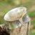 Sterling silver cuff bracelet, 'Thai Flower' - Floral Sterling Silver Cuff Bracelet from Thailand (image 2d) thumbail