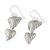 Sterling silver dangle earrings, 'Road to My Heart' - Sterling Silver Heart Dangle Earrings from Thailand (image 2c) thumbail