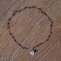 Onyx beaded necklace,