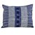 Cotton batik cushion cover, 'Urban Happiness' - Rectangular Cotton Batik Cushion Cover in Indigo and Cream (image 2a) thumbail