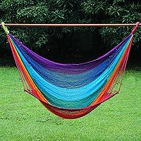 Cotton rope hammock swing,