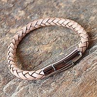 Leather wristband bracelet,