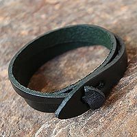 Leather wrap bracelet,