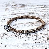 Silver wristband bracelet,