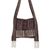 Hemp blend shoulder bag, 'Fresh Life in Navy' - Hemp Blend Embroidered Shoulder Bag in Navy from Thailand (image 2a) thumbail