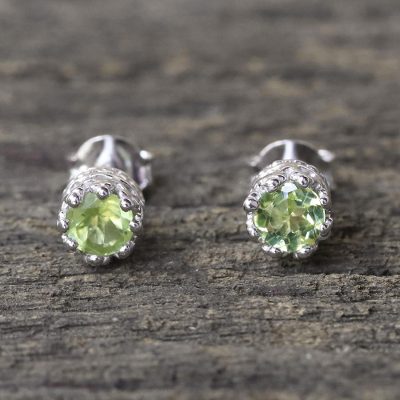 Peridot stud earrings, Brilliant Splendor