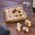 Wood puzzle, 'Chess Shapes' - Handcrafted Wood Chessboard Puzzle from Thailand thumbail