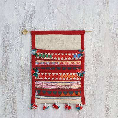 Cotton wall hanging, Akha Carnival
