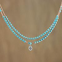 Calcite pendant necklace,