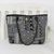 Leather accent cotton blend shoulder bag, 'Sophisticated Geometry' - Leather Accent Cotton Blend Shoulder Bag in Black and White (image 2c) thumbail