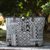 Leather accent cotton blend shoulder bag, 'Sophisticated Geometry' - Leather Accent Cotton Blend Shoulder Bag in Black and White (image 2e) thumbail