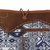 Leather accent cotton blend sling, 'Sapphire Journey' - Leather Accent Cotton Blend Sling in Sapphire and White (image 2g) thumbail