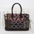 Leather accent cotton blend handbag, 'Exotic Journey' - Leather Accent Cotton Blend Tote Handbag from Thailand thumbail