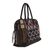 Leather accent cotton blend handbag, 'Exotic Journey' - Leather Accent Cotton Blend Tote Handbag from Thailand (image 2d) thumbail