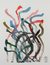Elephant painting, 'Jelly Candy' - Multicolored Original Elephant Painting from Thailand thumbail