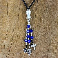 Lapis lazuli pendant necklace,