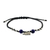 Lapis lazuli beaded bracelet, 'Spiritual Elephant' - Karen Silver and Lapis Lazuli Elephant Beaded Bracelet (image 2c) thumbail