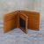 Men's leather wallet, 'Forever in Saddle Brown' - Handcrafted Medium Brown Leather Wallet for Men (image 2b) thumbail