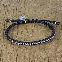 Silver wristband bracelet,