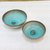 Ceramic bowls, 'Vintage Delicious' (pair) - Pair of Glazed Handmade Blue Ceramic Bowls from Thailand (image 2b) thumbail