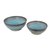 Ceramic bowls, 'Vintage Delicious' (pair) - Pair of Glazed Handmade Blue Ceramic Bowls from Thailand (image 2d) thumbail