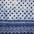 Cotton batik bedspread, 'Modern Indigo' (twin) - Hand Stamped Cotton Batik Cotton Bedspread from Thailand (image 2d) thumbail